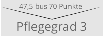 Pflegegrad 3 47,5 bus 70 Punkte